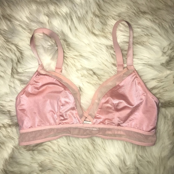 Victoria's Secret Other - Victoria’s Secret Pink Silk Bralette Bra